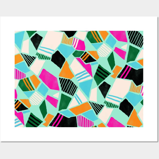 Mint Matisse Geometry Wall Art by Carolina Díaz